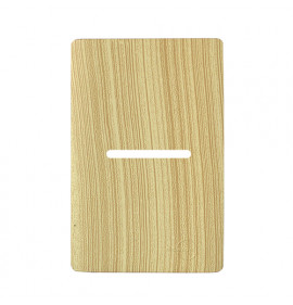 Placa p/ 1 Interruptor Horizontal 4x2 - Novara Maple